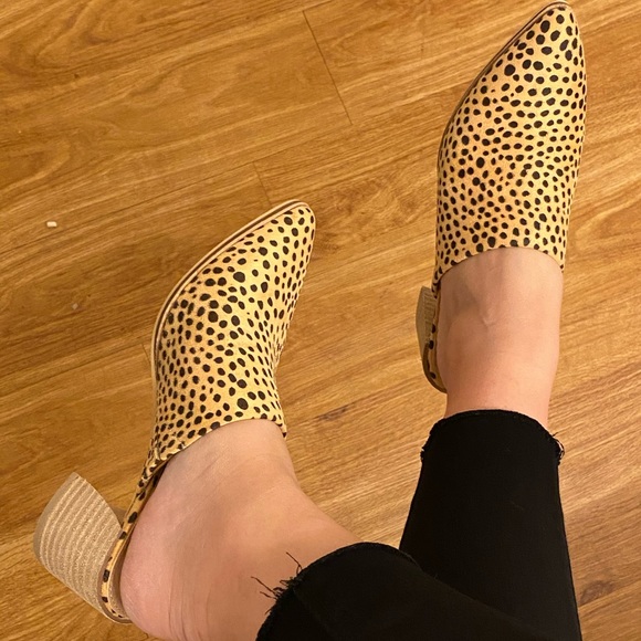 Shoes - Cheetah Print Mules